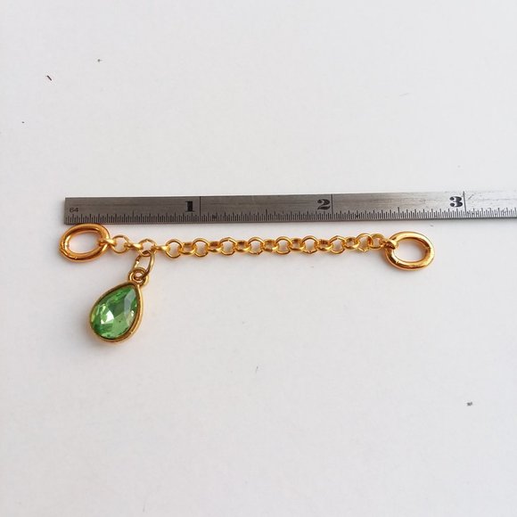 Green rhinestone shoe charm Roller Skate accessory chain charm - Picture 6 of 8